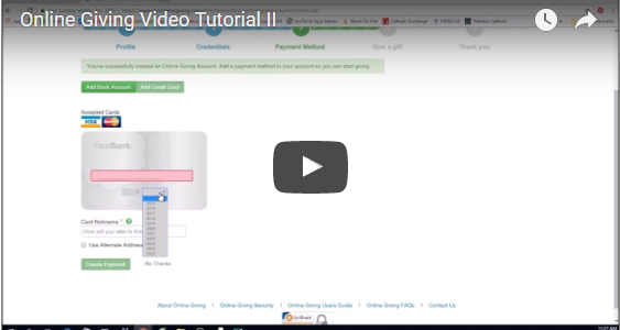 Online Giving Sign-Up Tutorial