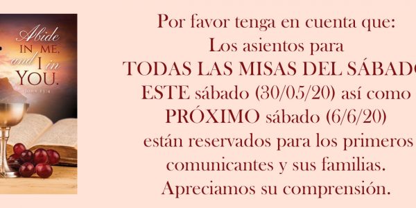 Misas del Sabado Reservadas